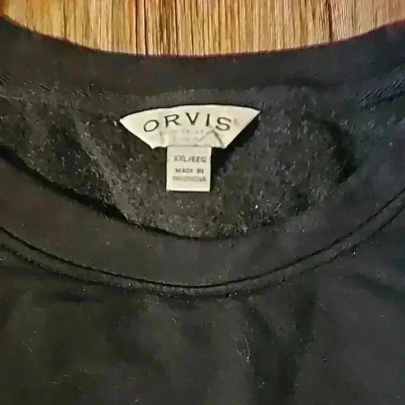 Womens Orvis Black Knit Pullover Sweater XXL - Picture 2 of 4